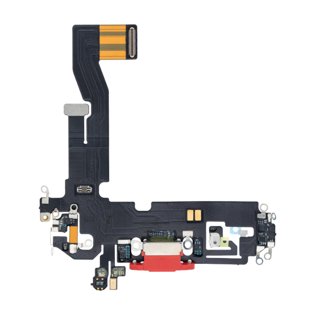 Aftermarket Charging Port Flex Cable with Board for iPhone 12 / 12 Pro - Red