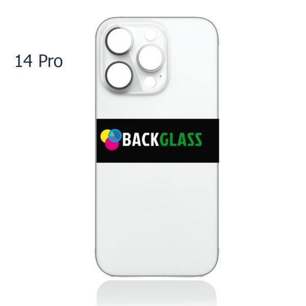 Back Cover Glass for iPhone 14 Pro (Big Camera Hole) – Silver