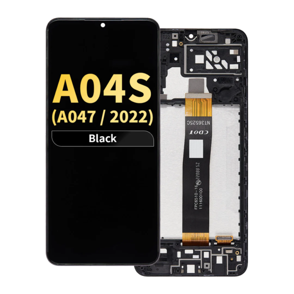 FOG LCD Assembly with Frame for Samsung Galaxy A04s (A047 / 2022) - Black