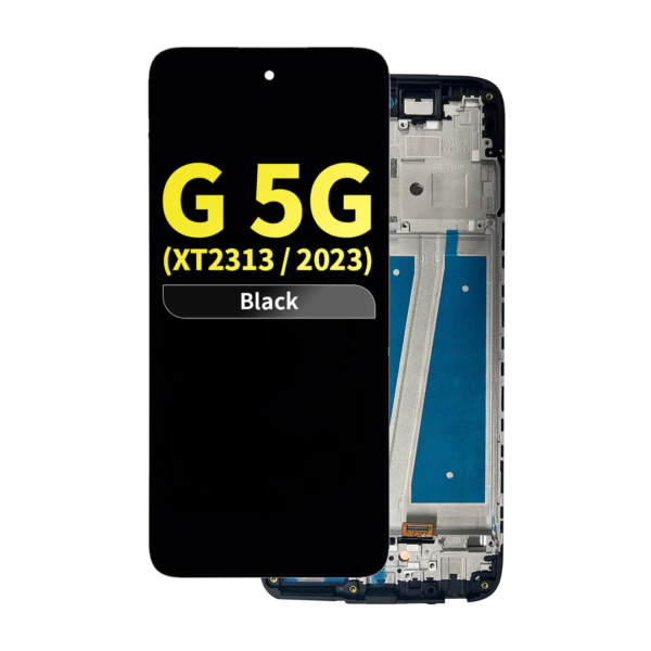FOG LCD Assembly with Frame for Moto G 5G (XT2313 / 2023) - Black