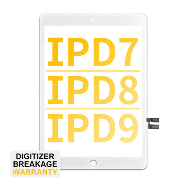 Premium Digitizer for iPad 7 (2019) / iPad 8 (2020) / iPad 9 (2021) - White